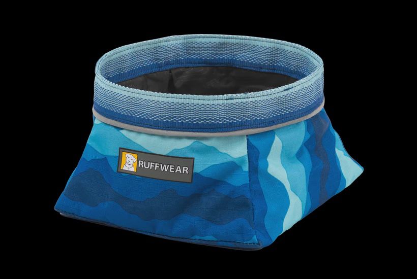 Ruffwear - Quencher packable dog bowl, Colour: Coastal Mountains