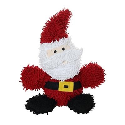 Tuffy -  Mighty Microfiber Ball Med - Santa dog toy