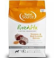 PureVita - Venison &amp; Red Lentils Grain-Free Entree Dry Dog Food, Size: 4lb