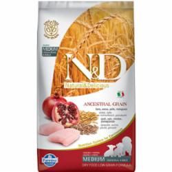 Farmina -  N&amp;D ANCESTRAL GRAIN - PUPPY CHICKEN POMEGRANATE MEDIUM &amp; MAX, Size: 26.5#