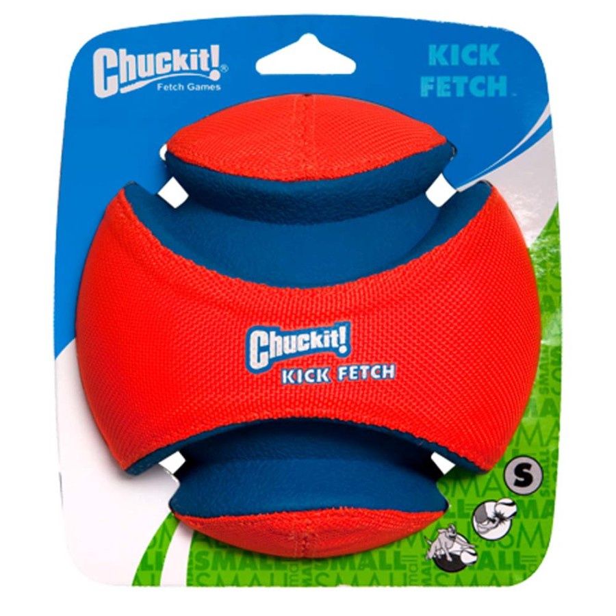 Chuckit - Kick &amp; Fetch  Orange &amp; Blue Dog Toy, Size: SM