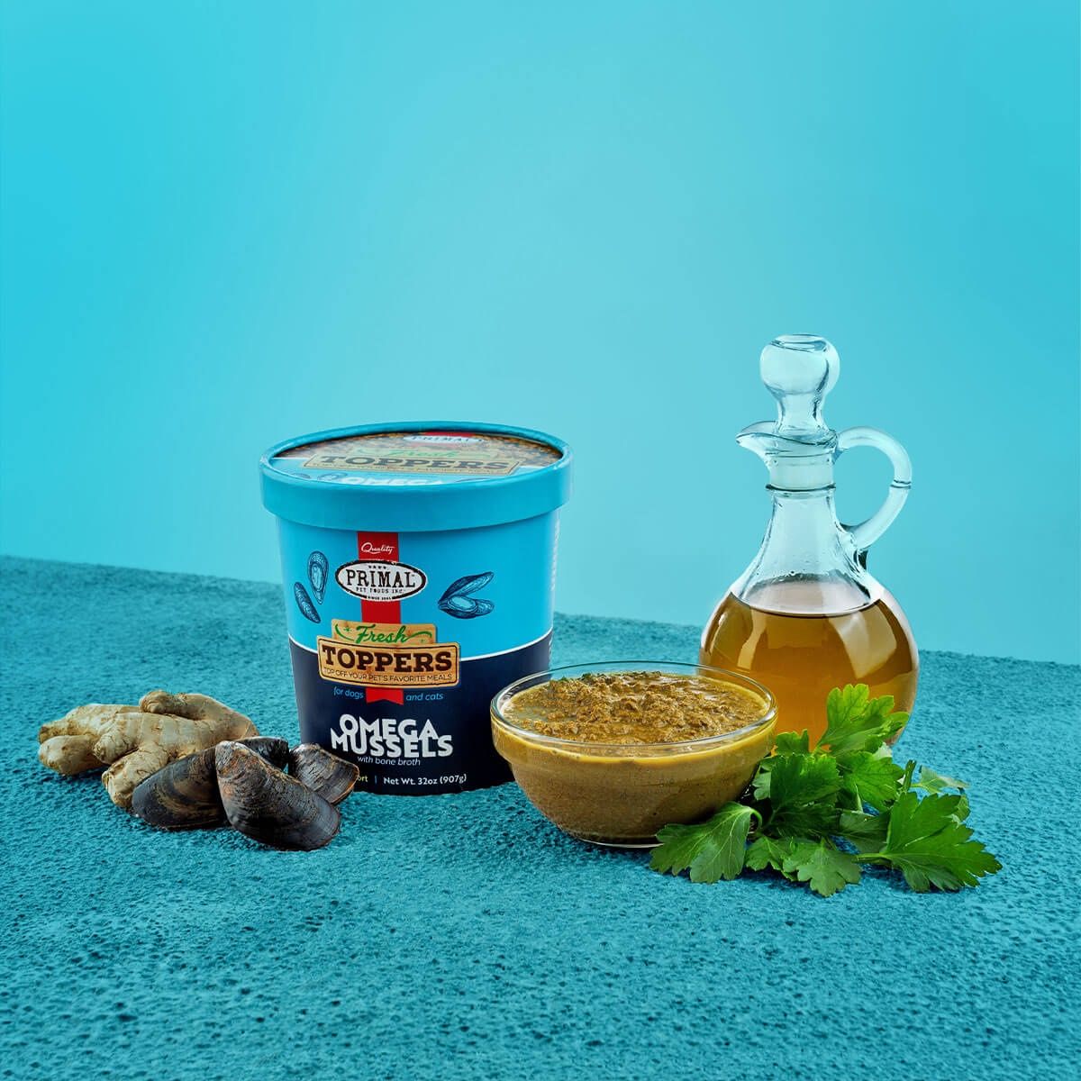 Primal - Fresh Toppers Omega Mussels Recipe, Size: 16oz