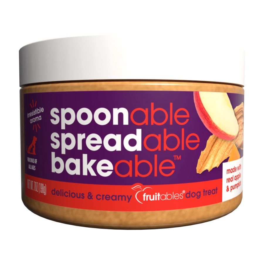Fruitables - Spoonable Peanut Butter Spreads for Dogs, Flavor: Apple and Pumpkin