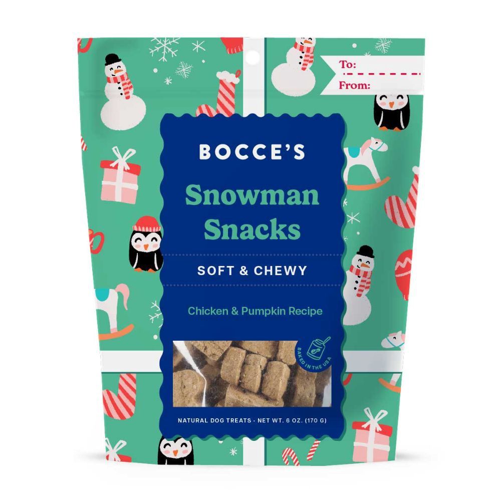 Bocce's Bakery - Snowman Snacks Dog Treats 6 oz.