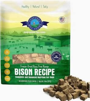 Shepherd Boy Farms - Bison Banquet Recipe Freeze-Dried  Dog Food, 14-oz Bag