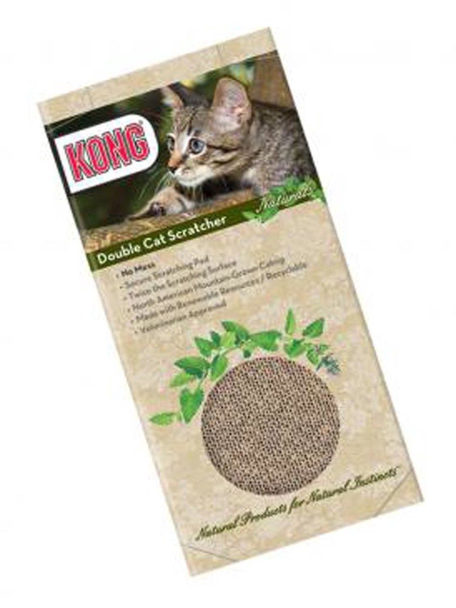 Kong -  Double Cat Scratcher Brown