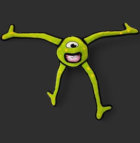Tuffy - Alien Ball Green With  Legs Dog Toy