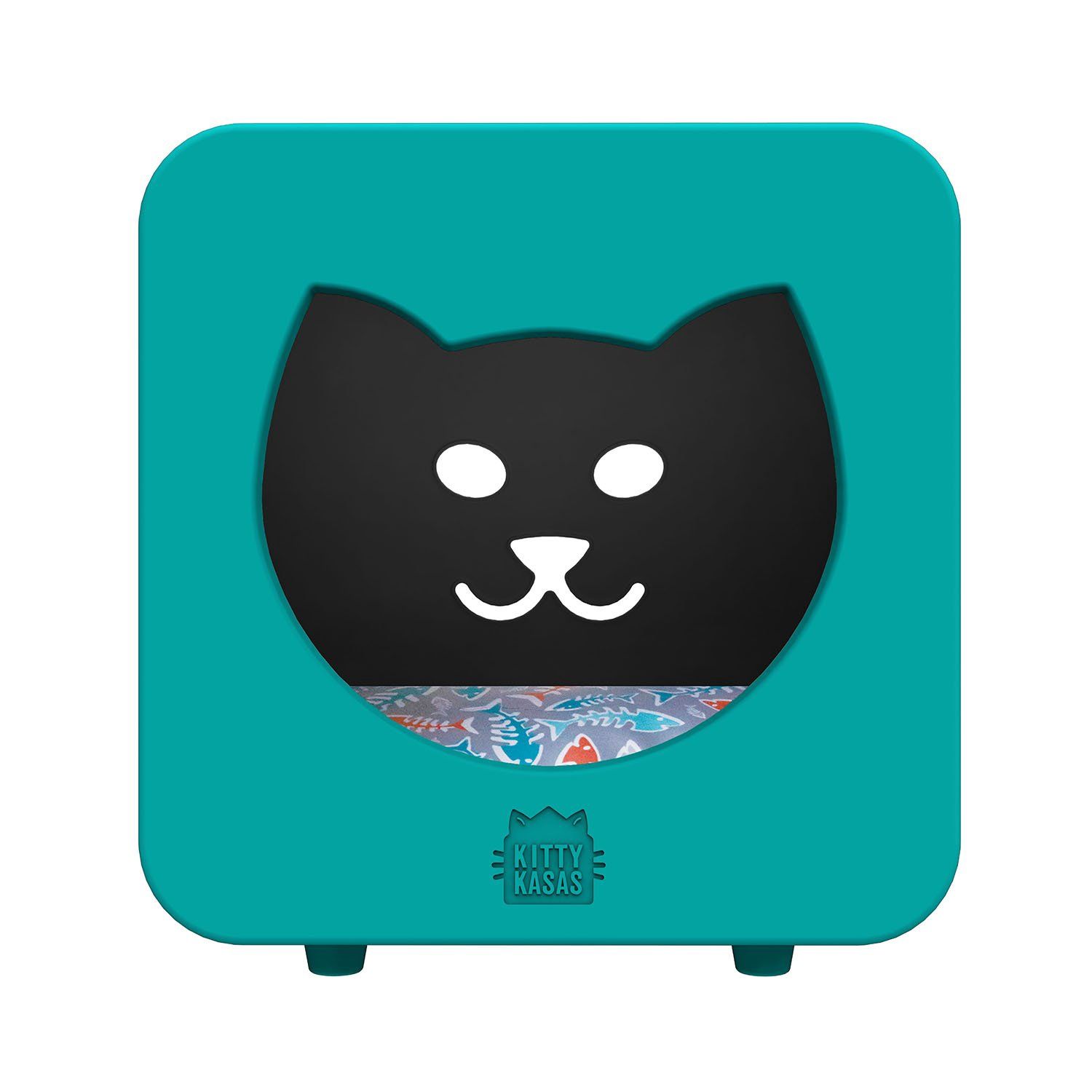 Kitty Kasas - Bedroom, color: Teal