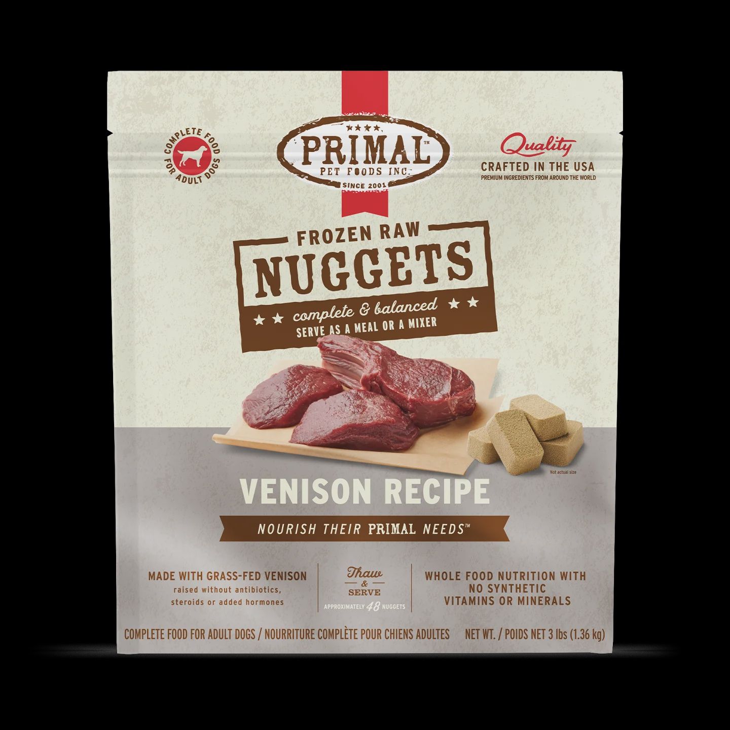 Primal - Venison Formula Nuggets Freeze-Dried Dog Food