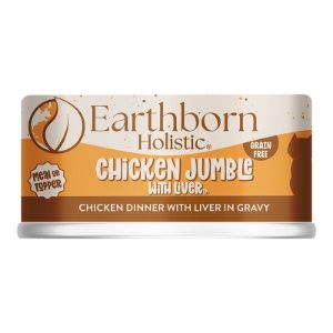 Earthborn (CASE PACK) - Chicken Jumble with Liver Grain-Free Natural Canned Cat &amp; Kitten Food, 5.5 OZ/ CASE of 24