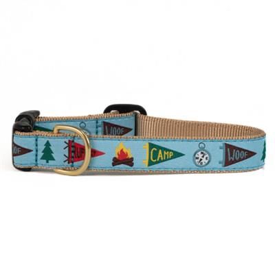 Up Country - Camp Woof Dog Collar, Size: Small