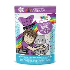 Weruva - BFF OMG Booya! Beef &amp; Chicken Dinner Pouch Cat Food in Gravy