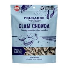 Polka Dog - Clam Chowda Dog Treats, Shape: Bites