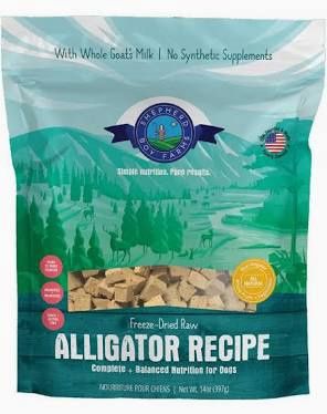 Shepherd Boy Farms - Shepherd Boy Farms Alligator Gourmet  Recipe Freeze-Dried  Dog Food 14oz