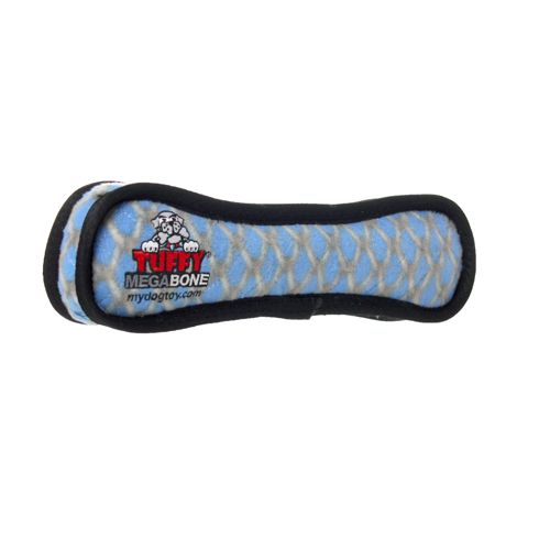 Tuffy - MEGA  Bone Dog Toy, Colour: Chain Link Blue