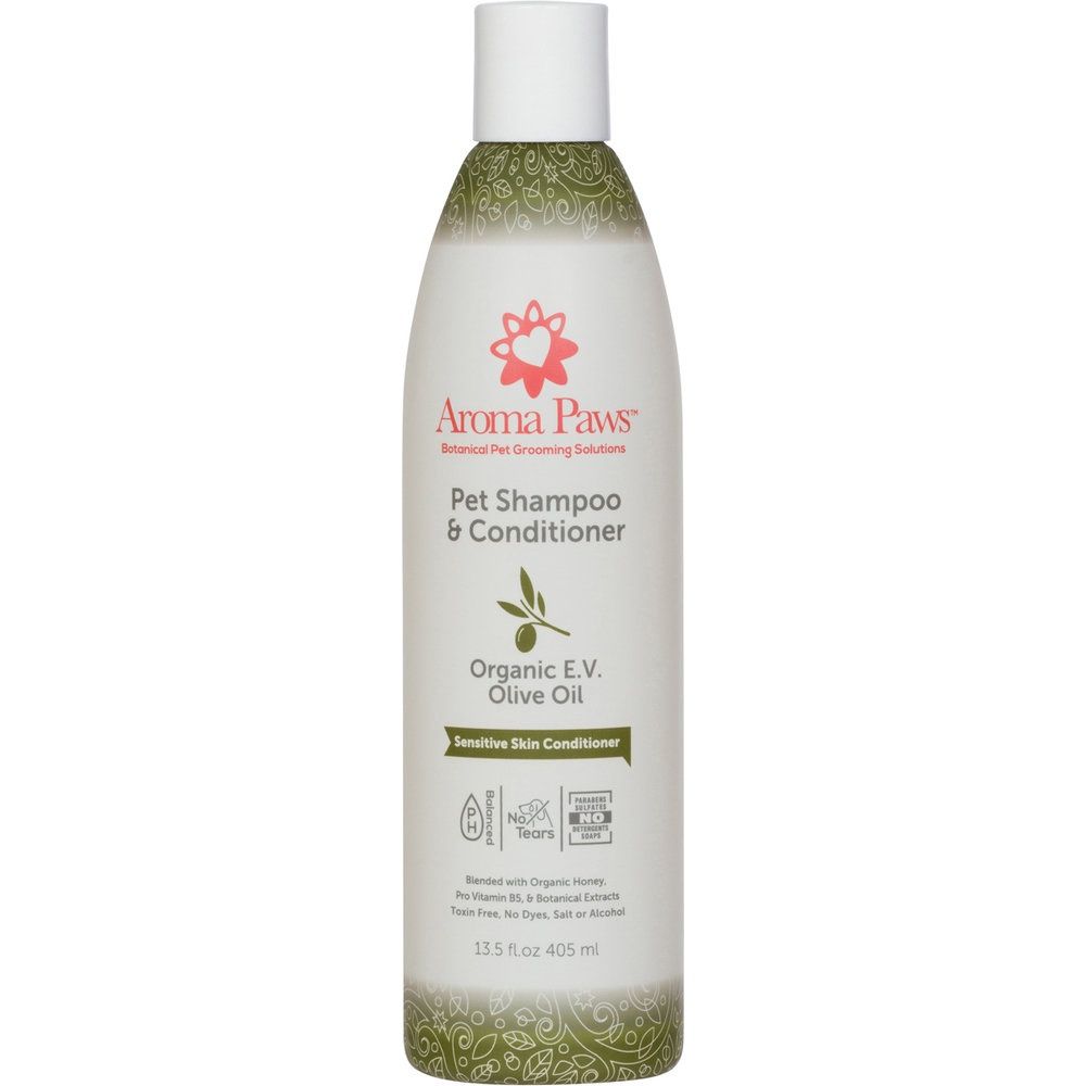 Aroma Paws - Organic E.V. Olive Oil Dog Shampoo &amp; Conditioner in One (13.5 Oz.)