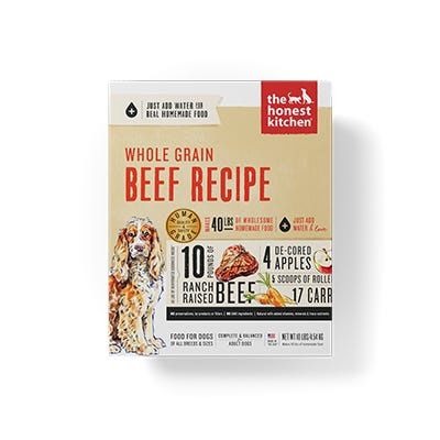 The Honest Kitchen - Whole Grain Beef Recipe Dehydrated Dog Food, Size: 10# Box