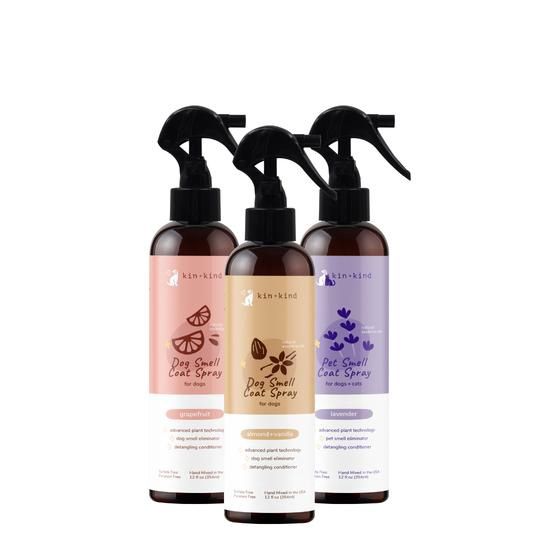 Kin + Kind - Natural Coat Spray for Dog &amp; Cat Smells 12 oz