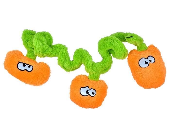 Cycle Dog - Duraplush Springy Pumpkin Patch Dog Toy