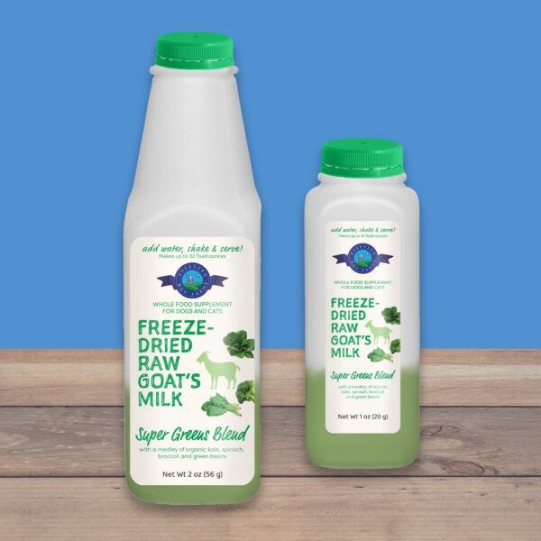 Shepherd Boy Farms - Freeze Dried Raw Goat's Milk Super Greens Blend, Size: 1 oz/16 fl oz