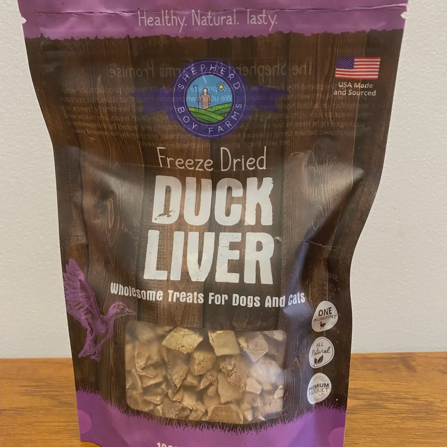 Shepherd Boy Farms - Duck Liver Freeze-Dried Dog Treats, Size: 3 OZ.