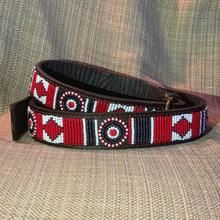 Her Best Foot Forward -  Red Hot Beaded Dog Collars, Size: XXS