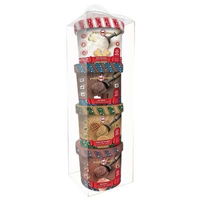 Puppy Cake - Holiday Gift Pack 4 Christmas Inspired Flavors- Ice Cream Mix for Dogs