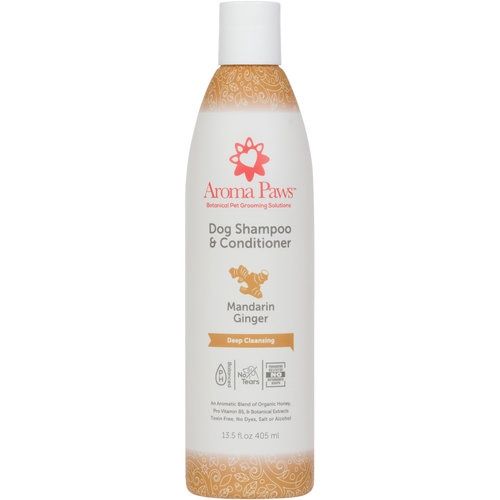 Aroma paws - Mandarin Ginger Dog Shampoo &amp; Conditioner 13.5 oz.