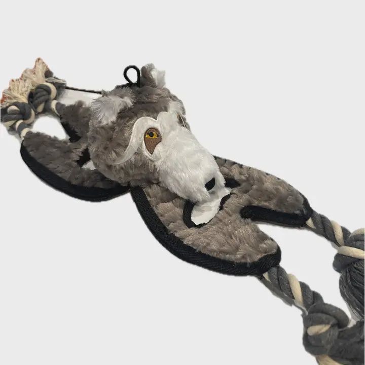 Steel Dog - Flat Tugger Dog Toy, Style: Wolf