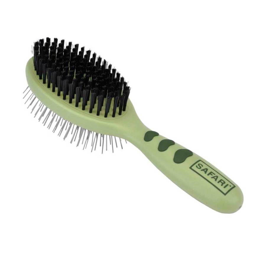 Safari - Pin and Bristle Combo Dog Brush, Size: LG