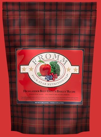Fromm - Four Star Highlander Beef Oats N' Barley Dog Food, Size: 4#