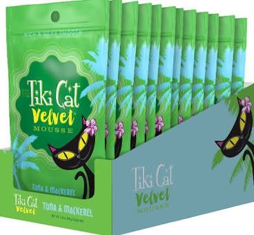 Tiki Cat (CASE PACK) - Luau Velvet Mousse Tuna &amp; Chicken Grain-Free Wet Cat Food, 2.8-oz/ CASE OF 12