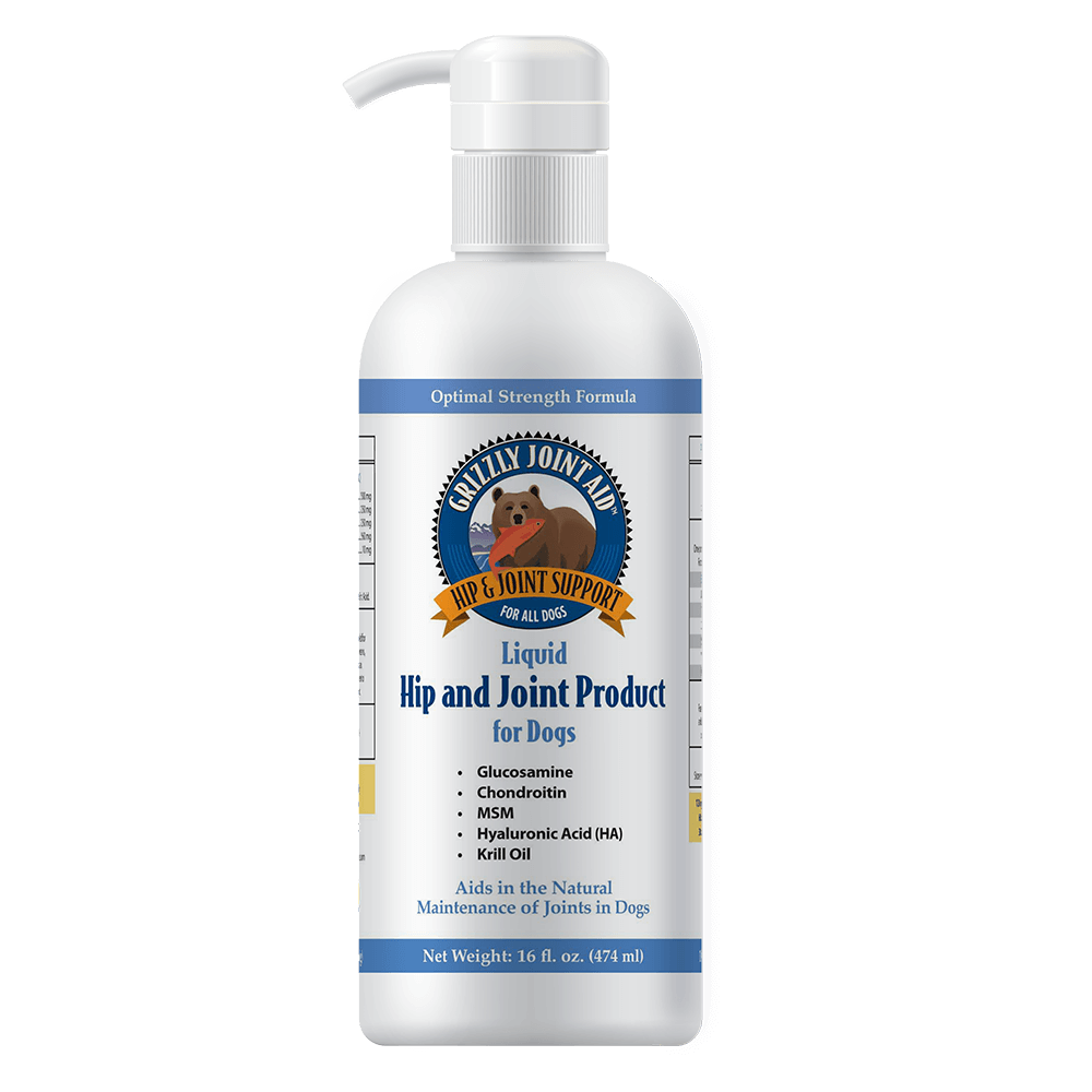 Grizzly Oil  - Joint Aid Liquid for Dogs, Size: 16 oz.