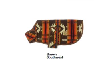Chilly Dog-Brown Southwest blanket coat
