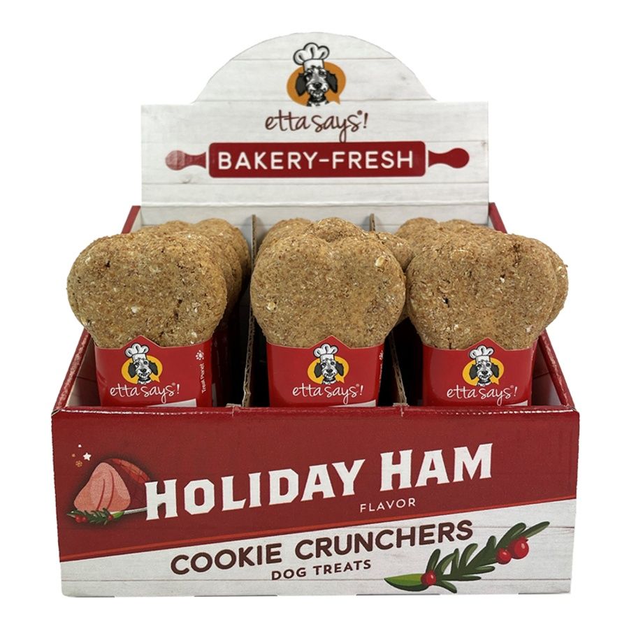 Etta Says - Holiday Ham Cookie Cruncher Dog Treat 1oz