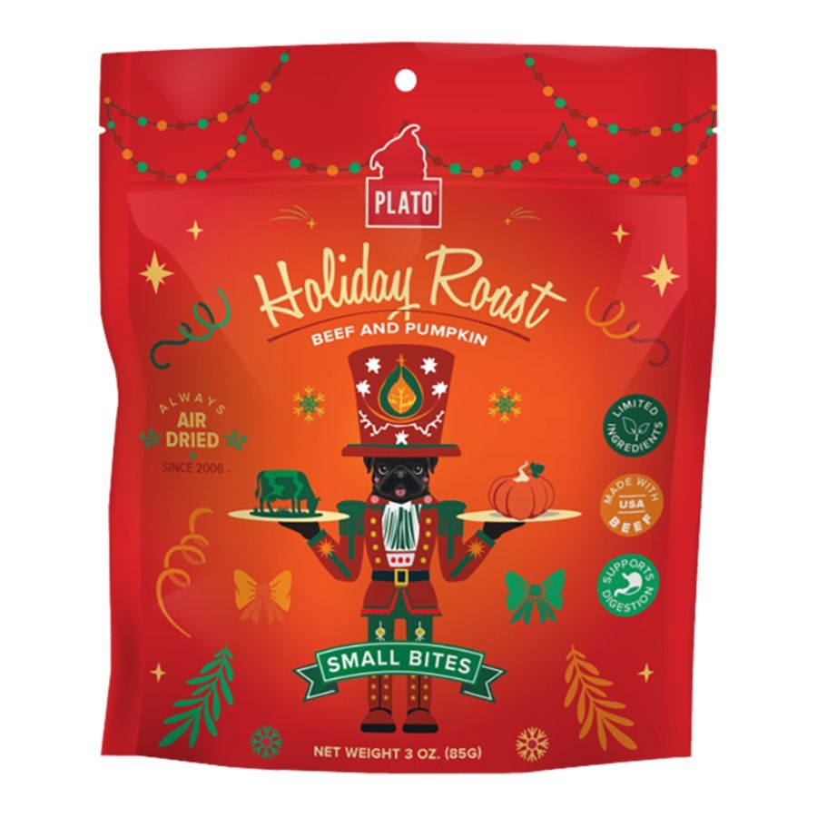 Plato - Holiday Roast Beef and Pumpkin Dog Treats 3oz