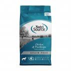 NutriSource - Grain-Free Chicken &amp; Pea Recipe Dry Dog Food, Size: 4lb