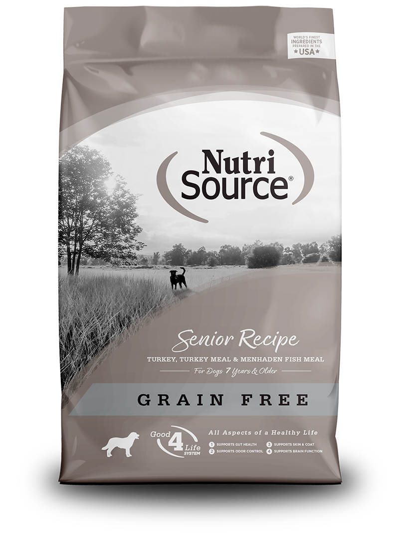 NutriSource - Grain-Free Senior Dry Dog Food, Size: 4lb
