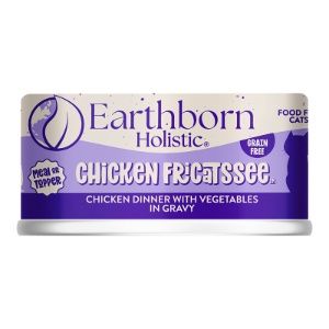 Earthborn (CASE PACK) -  Chicken Fricatssee Grain-Free Natural Adult Canned Cat Food, 5.5 OZ/ CASE of 24