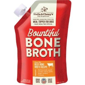 Stella &amp; Chewy's - Bountiful Bone Broth Grass-Fed Beef Recipe Meal Topper for Dogs, 16 oz