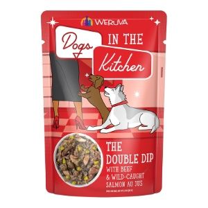 Weruva - DITK The Double Dip with Beef &amp; Wild Caught Salmon Au Jus Dog Food Pouches 2.8 oz.