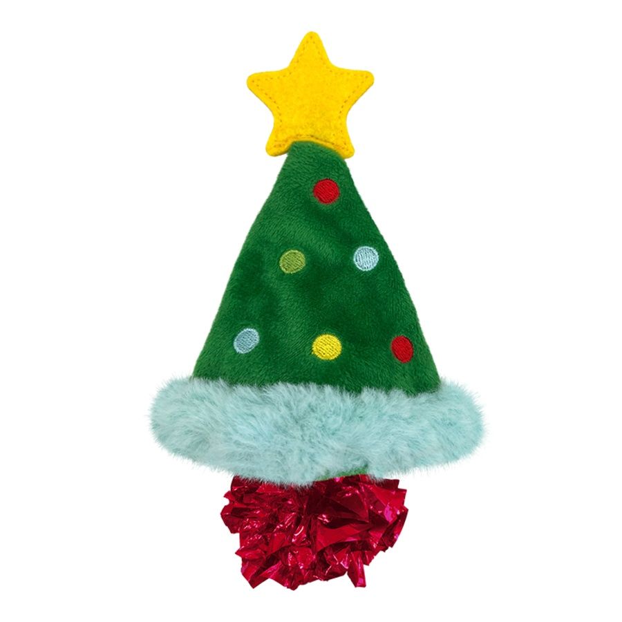 Kong - Holiday Crackles Christmas Tree Cat Toy