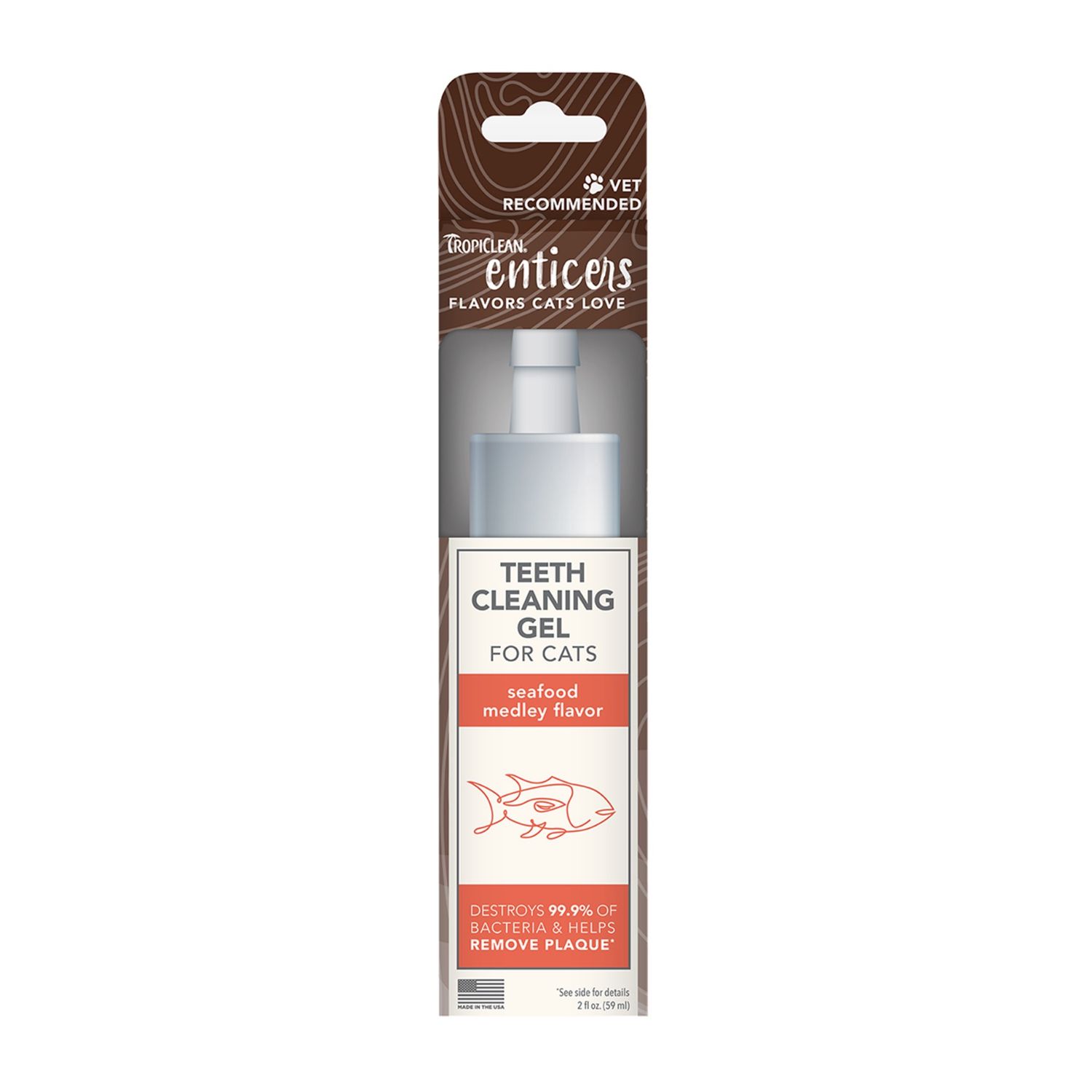 Tropiclean - (DISCONTINUED)Enticers Teeth Gel for Cats 2 oz.