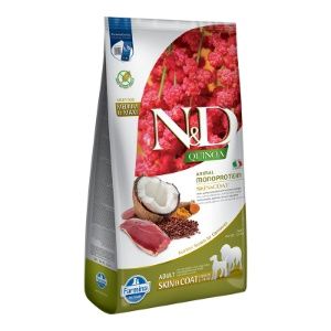 Farmina - N&amp;D QUINOA  Skin &amp; Coat Duck , Coconut &amp; Turmeric MED?MAXI Recipe Dry Dog Foodf