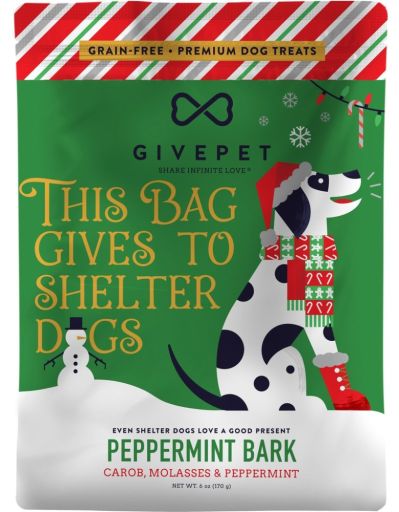 GivePet - Holiday Grain Free Peppermint Bark Dog Treat 6oz