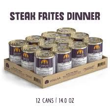Weruva - (CASE PACK) Steak Frites Dinner with Beef, Pumpkin &amp; Sweet Potatoes in Gravy 14 oz./ 12 PACK