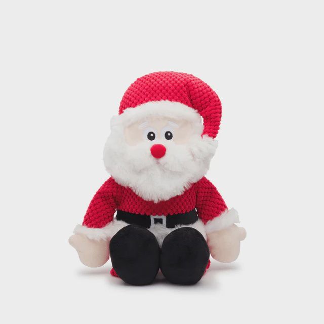 Fab Dog - Floppy Santa Dog Toy, Size: Small