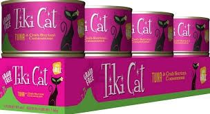 Tiki Cat (CASE PACK) - Grill Tuna in Crab Surimi Grain-Free Canned Cat Food, 6-oz/ CASE OF 8