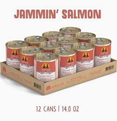 Weruva - (CASE PACK) Jammin' Salmon with Chicken &amp; Salmon in Pumpkin Soup Canned Dog Food, 14 oz./ 12 PACK