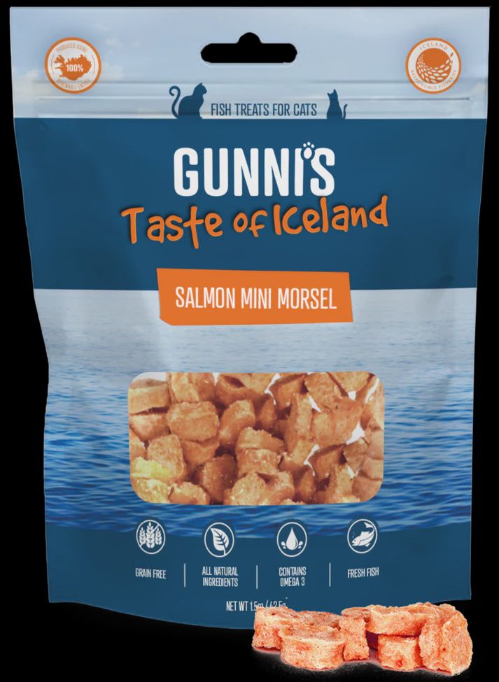 Gunnis - Salmon Mini Morsels Cat Treats 1.5 oz